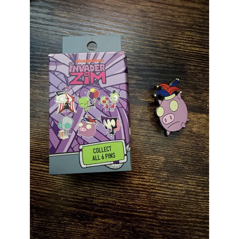 Nickelodeon Invader Zim Pin - Piggy (Pig) Jester Hat Pin